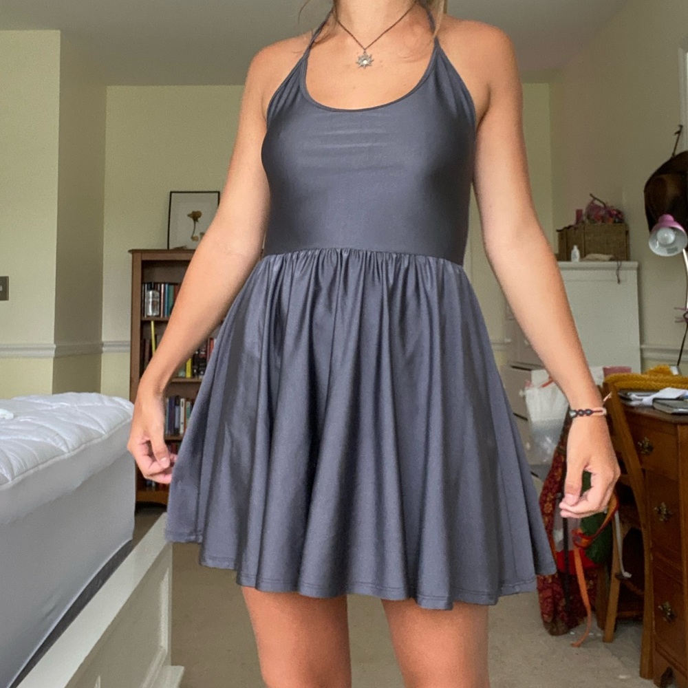 American Apparel Metalic skater dress